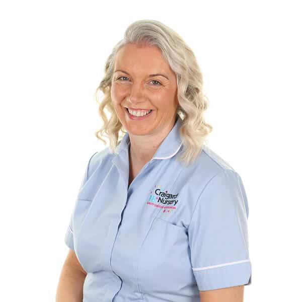 Lisa, Early Years Support Worker. Qualified nursery staff member at Craigard Nursery